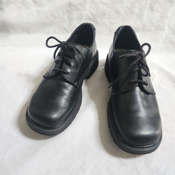 Dr Marten's Black Shoes, Made in England - Picture 1 of 16